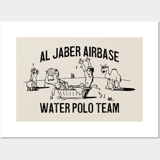 Al Jaber Airbase Water Polo Team Wall Art by ReaperShoppe